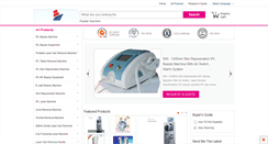 Desktop Screenshot of ipl-beautymachines.com